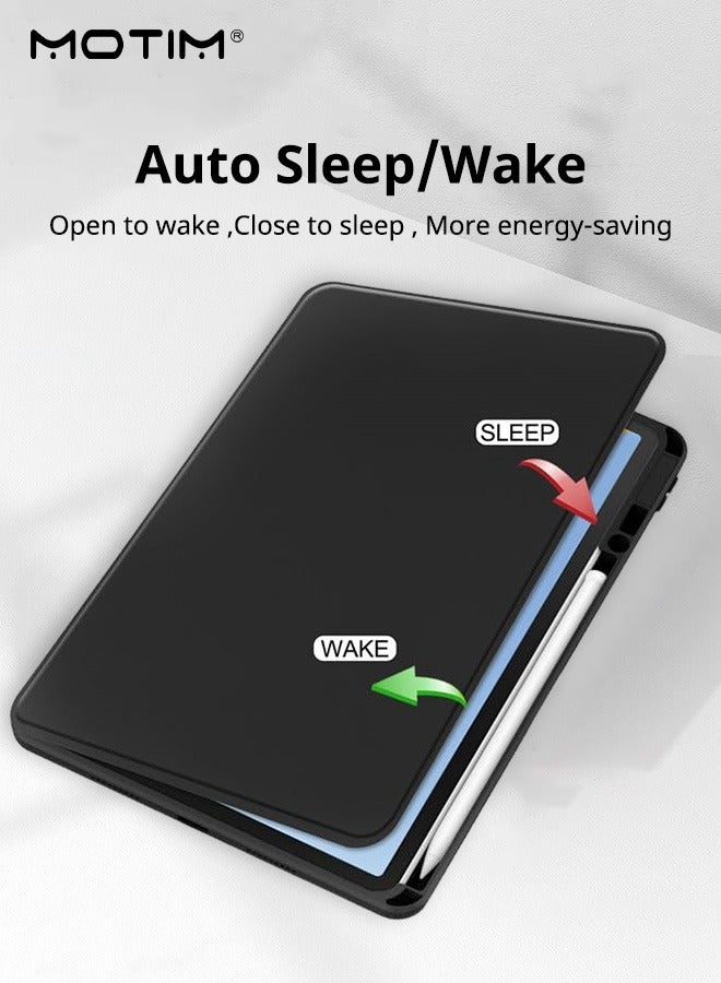 Motim iPad mini 7/6 Rotating Case with Pencil Holder, iPad mini 7/6 Cover (2024/2021), 360 Degree Rotation Protective Stand Cover Clear Hard Back Cover, Auto Wake/Sleep Function - Image 3