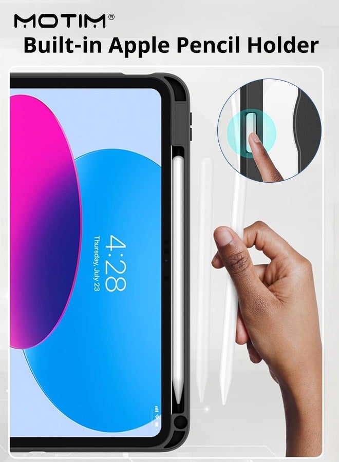 Motim iPad mini 7/6 Rotating Case with Pencil Holder, iPad mini 7/6 Cover (2024/2021), 360 Degree Rotation Protective Stand Cover Clear Hard Back Cover, Auto Wake/Sleep Function - Image 5