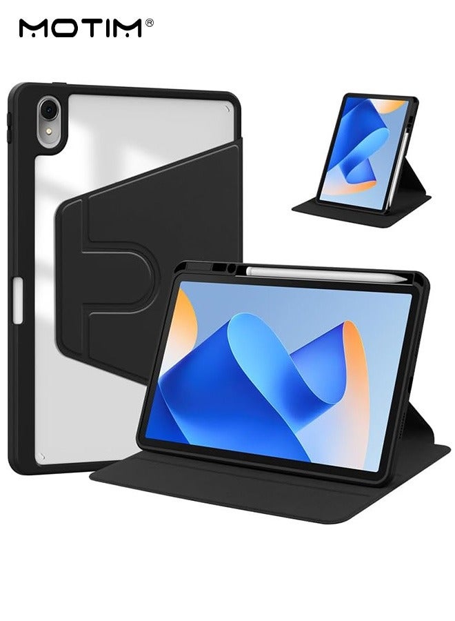 Motim iPad mini 7/6 Rotating Case with Pencil Holder, iPad mini 7/6 Cover (2024/2021), 360 Degree Rotation Protective Stand Cover Clear Hard Back Cover, Auto Wake/Sleep Function - Image 1