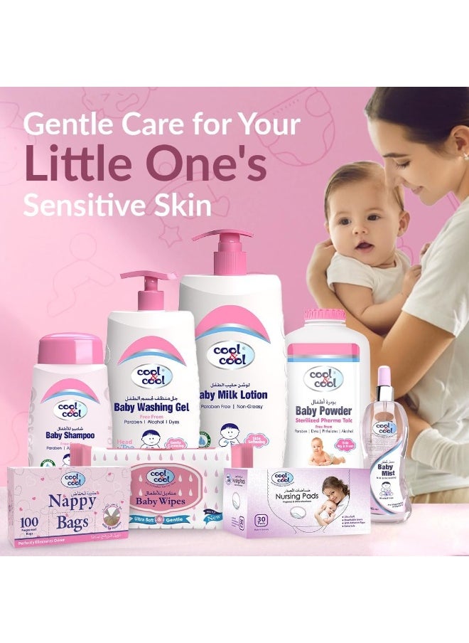 Cool & Cool - Enriched With Vitamin E and Grape Seed Baby Oil For Gentle Hydration 250ML - Paraben Free - Image 1