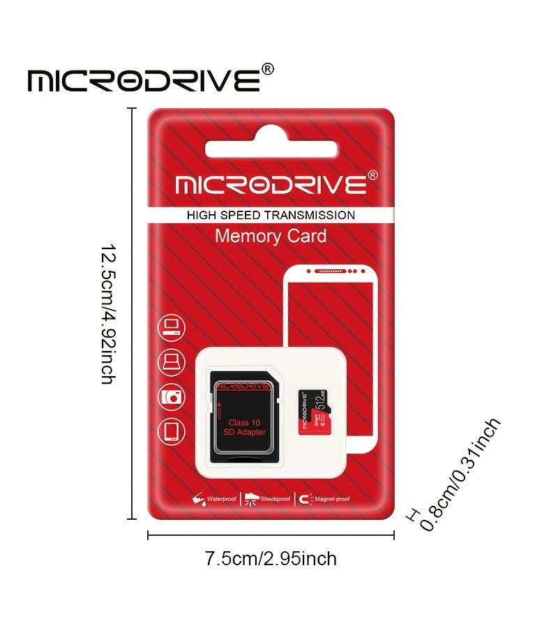 512MB Micro SD TF Memory Card Safe Reliable for Phones Tablets Computers Vehicles - Image 2