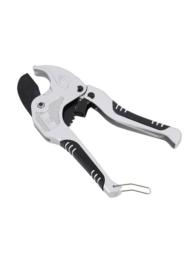 LAWAZIM Pipe Cutter - Silver - Plastic PVC PP PE PPR Rubber Tubes and Hoses Cutting Tool with Tail Lock and 42mm Capacity Adjustable Jaw - Ideal for Electricians DIY Home Repair, plumbing, Automotive  - Image 3
