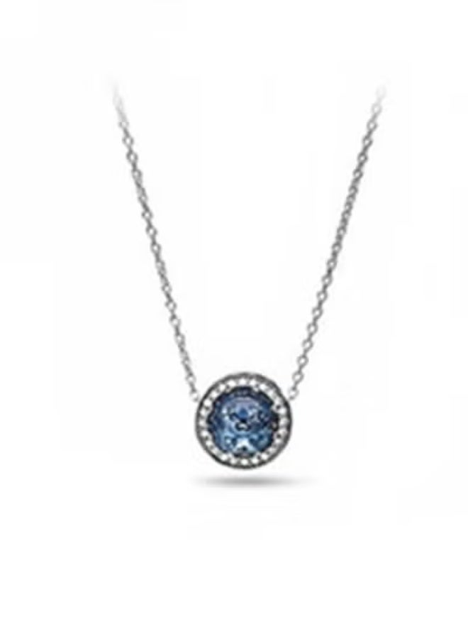 Chomel Cubic Zirconia Women's Ocean Heart Classic Fashion 925 Silver Necklace ZT0139 - Image 1