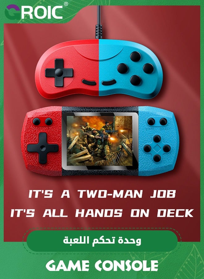 GROIC Retro Handheld Video Game Console with 620 Classic Games, Micro USB Rechargeable, 3 Inch LCD Screen, MultiPlayer and TV Support - Image 3