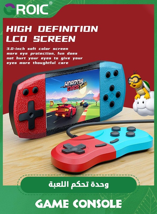 GROIC Retro Handheld Video Game Console with 620 Classic Games, Micro USB Rechargeable, 3 Inch LCD Screen, MultiPlayer and TV Support - Image 2