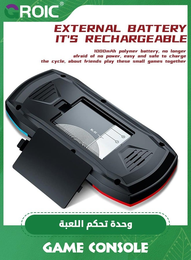 GROIC Retro Handheld Video Game Console with 620 Classic Games, Micro USB Rechargeable, 3 Inch LCD Screen, MultiPlayer and TV Support - Image 4