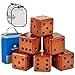 SpeedArmis Giant Wooden Yard Dice Set Large Lawn yatzee Game with Scoreboard Outdoor Beach Backyard Games for Teens Adults Family Including Carry Bag - Image 2