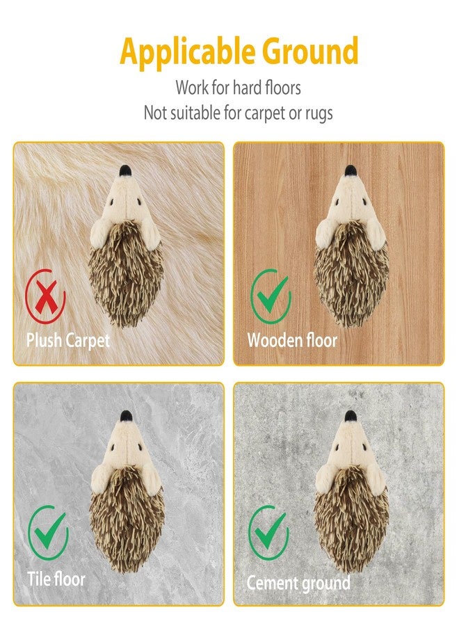 Gigwi Interactive Moving Cat Toy, Automatic Squeaky Cat Toy Hedgehog Design for Indoor Self Play, Upgraded 500mAh USB Rechargeable Electronic Pet Chase Toy for Exercise - Image 5