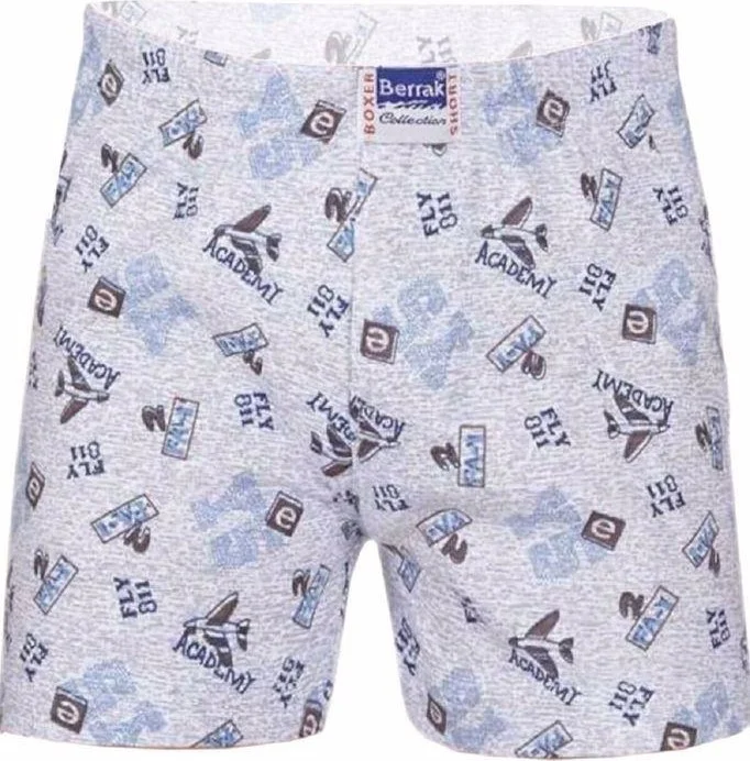 بيراك Boy's Combed Cotton Patterned Boxer 6 PCS-1554