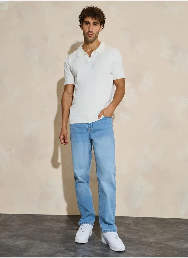 Styli Cotton Stretch 5-Pocket Relaxed Fit Jeans