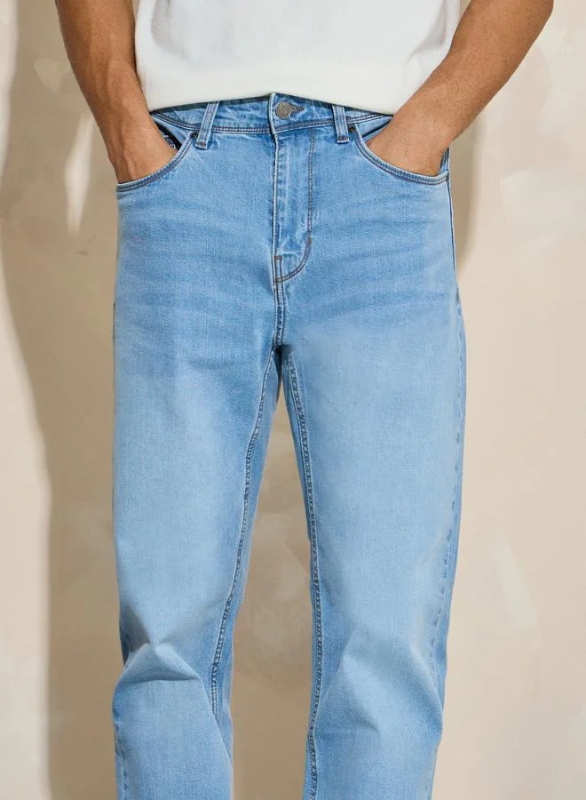 Styli Cotton Stretch 5-Pocket Relaxed Fit Jeans