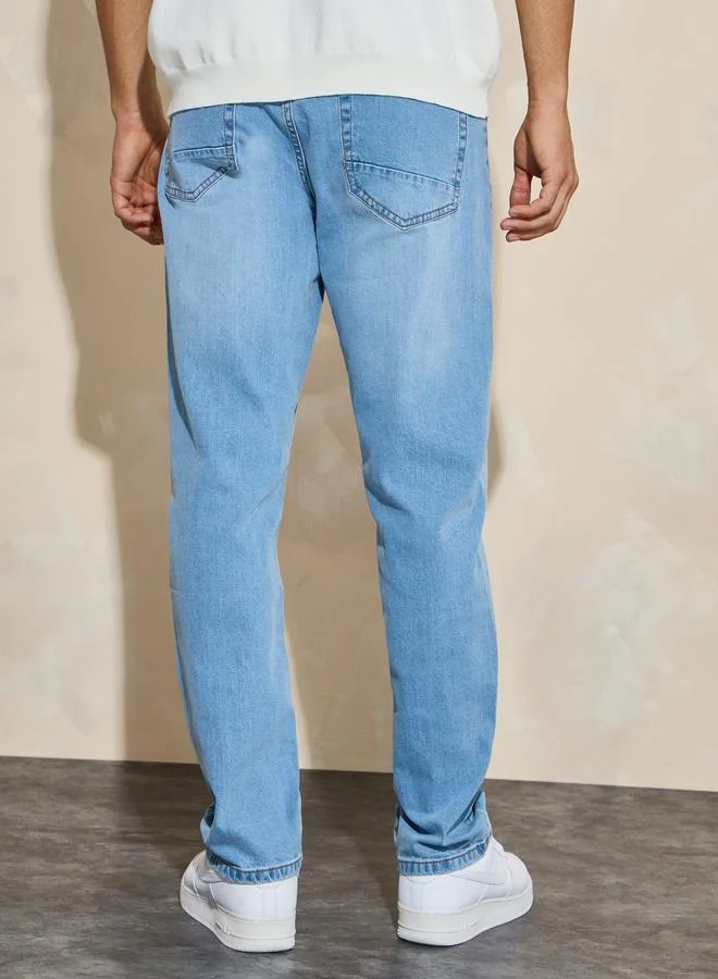 Styli Cotton Stretch 5-Pocket Relaxed Fit Jeans
