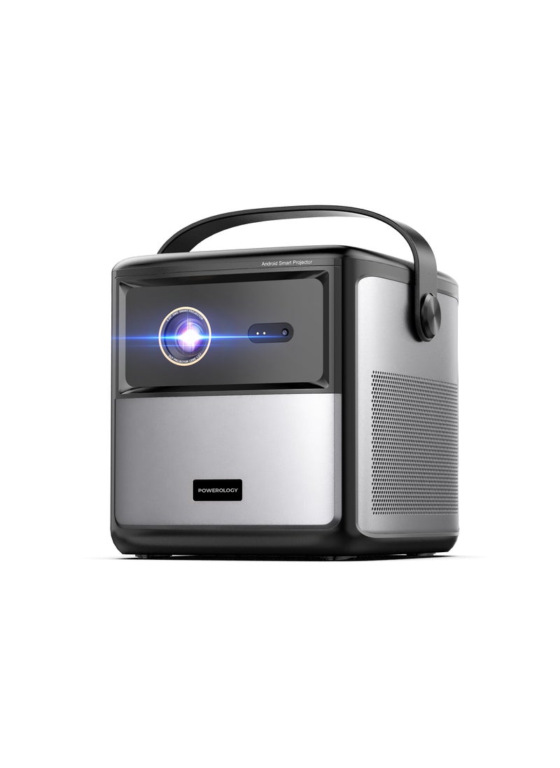 Powerology - Starbeam 100" Google DLP Projector Full HD / Projector DLP Haute Resolution / Android 9 with Official Google TV Operating System / Laser Auto-Focus / Versatile 3D Playback - Black - Image 1