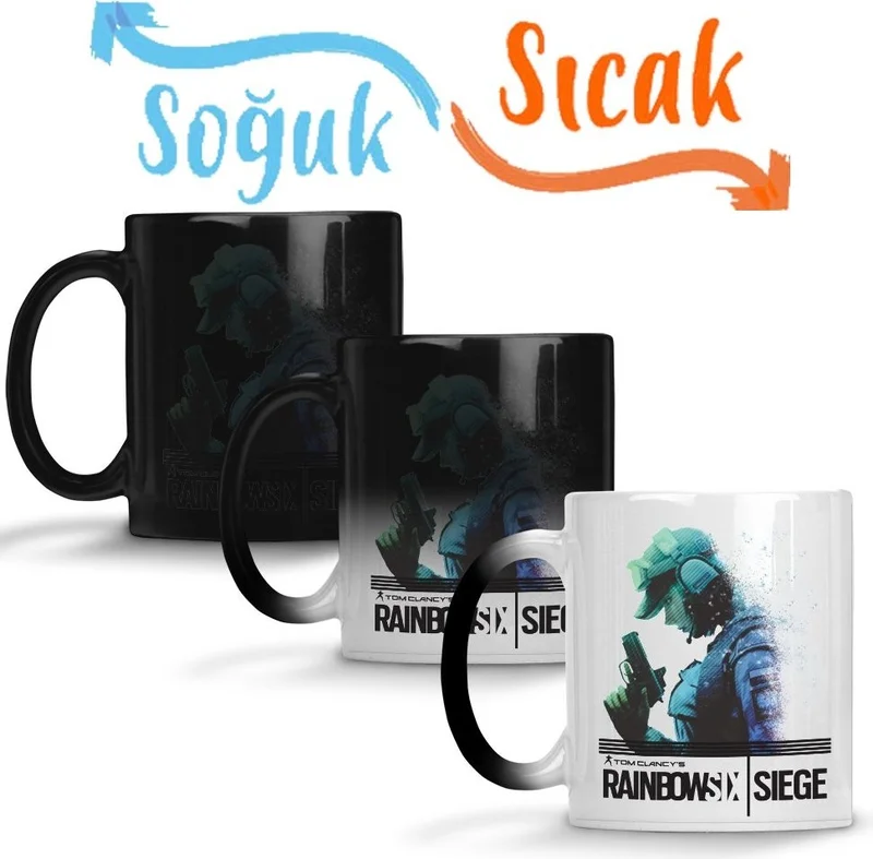 Baskı Dükkanı Print Shop Ella Rainbow Six Siege Magic Mug Porcelain