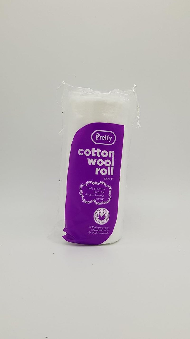 Pretty Cotton Wool Roll 100g 100 pure cotton