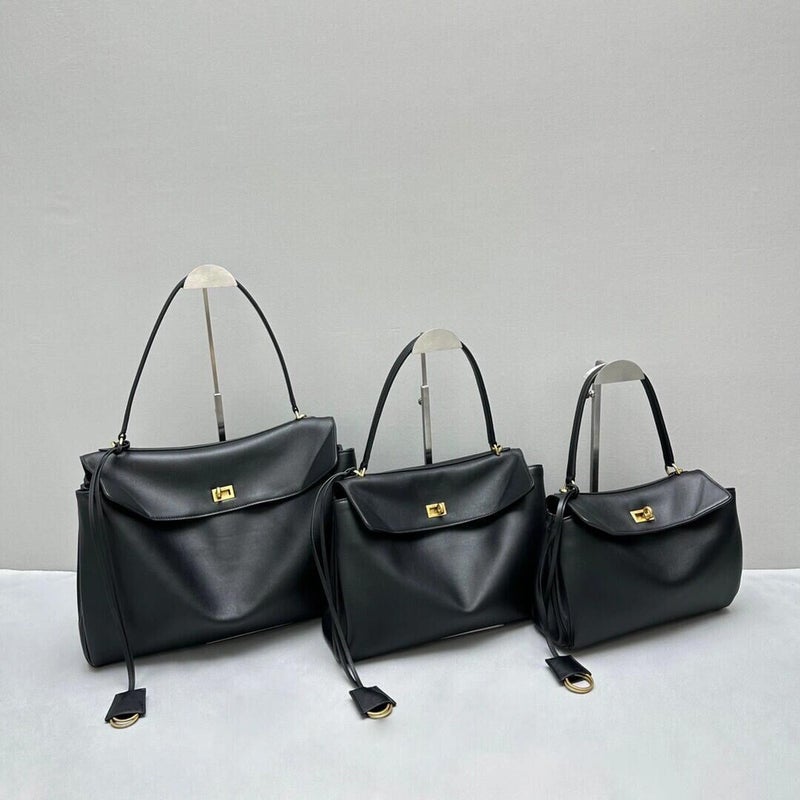 B Brand Rodeo Versatile High-End Genuine Leather Soft Cowhide Crocodile Pattern Underarm Kelly Bag Women'S Large Capacity Tote Bag Trendy - Image 1