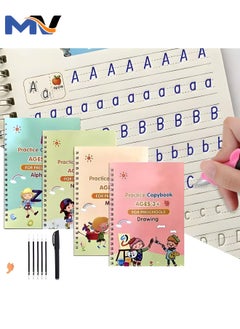 MAGIC VAULT Magic Practice Copybook for Kids -Reusable Writing Practice Book The Print Handwiriting Workbook(Alphabet Book with Pen)  - Image 1