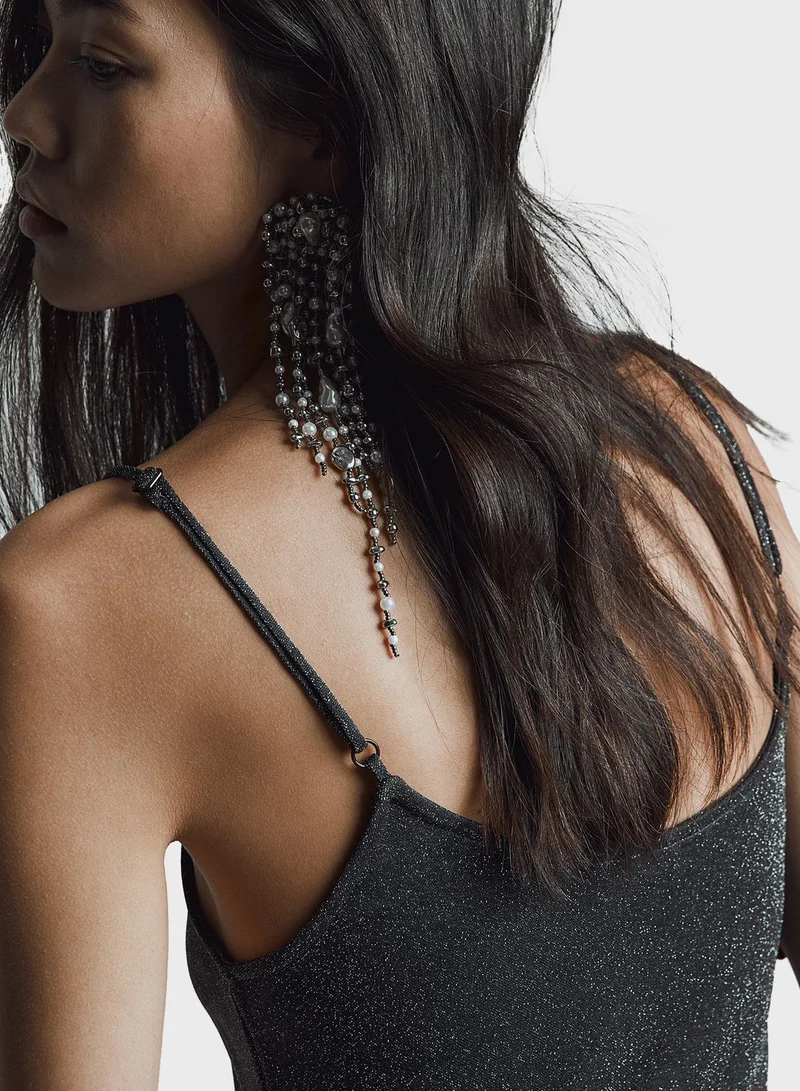 H&M Shimmering Slip Dress