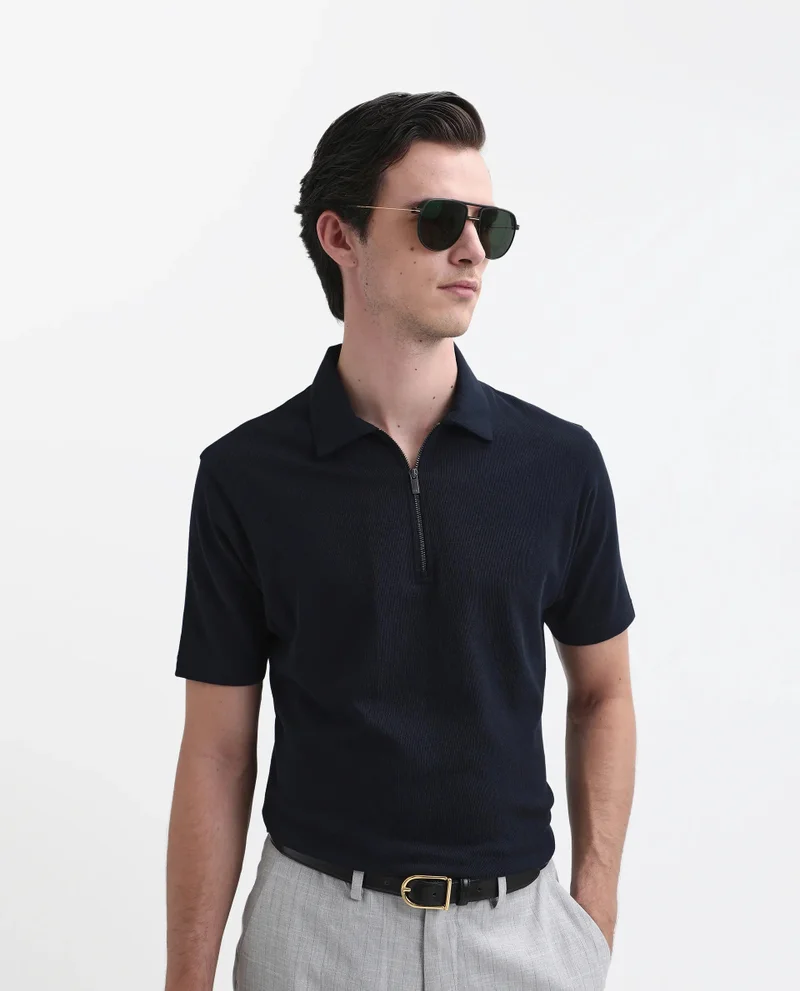 Rare Rabbit Men's Regular Fit Casual Polo