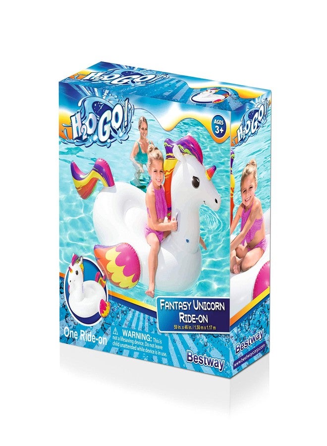 H2O Go H2OGO! Bestway Fantasy Unicorn Kids Ride-On Pool Float - Image 5
