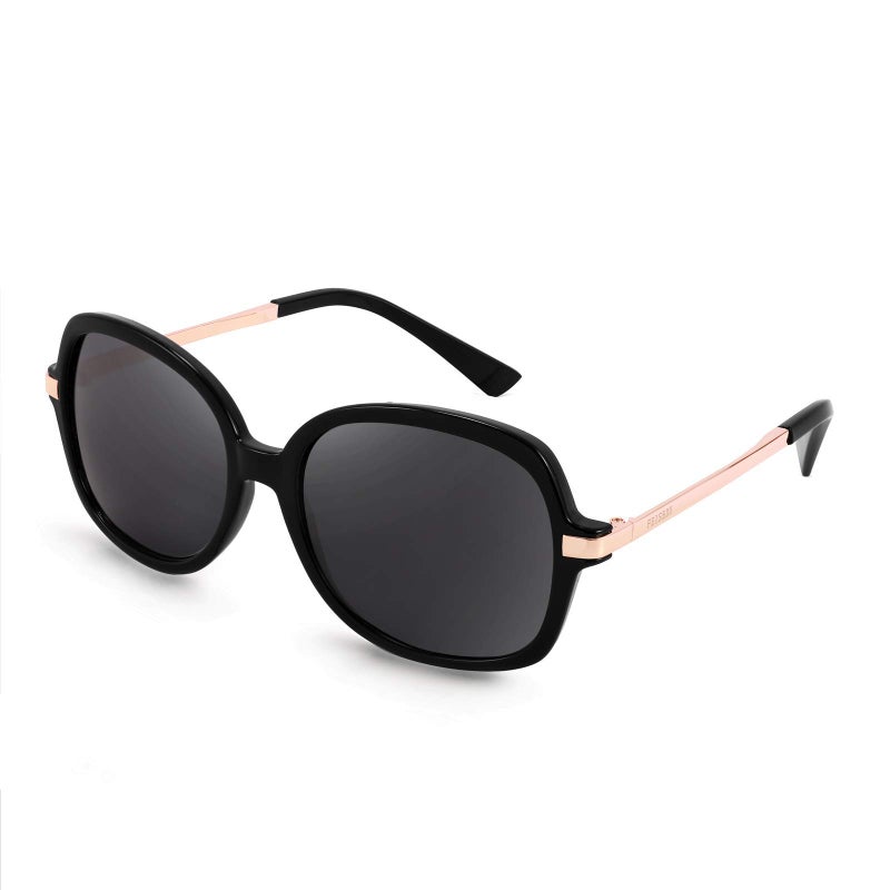 FEISEDY Classic Womens Elegant Polarized Sunglasses Ladies Wide Square Sunglasses Shades B2683 - Image 1