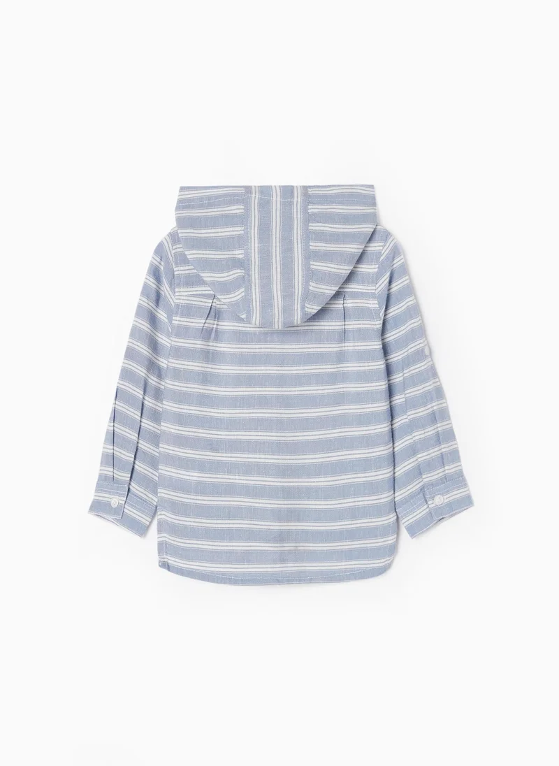 Zippy Zippy Striped Shirt With Hood For Baby Boys