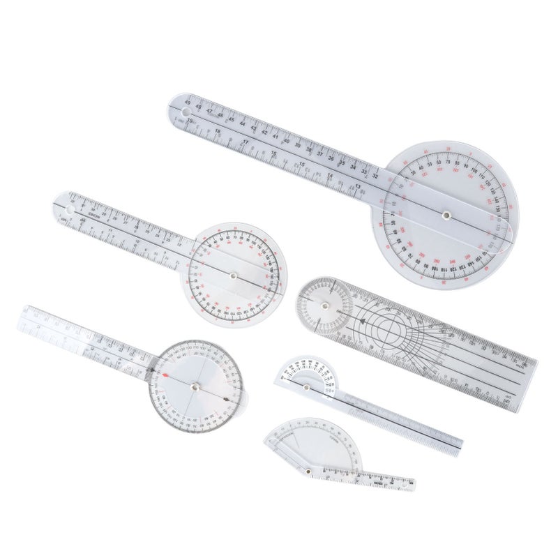 6PCS Medical Goniometer Set 6 8 10inch Multifunction Joint Goniometer Set for Physical Therapists Home Use and Students - Image 5