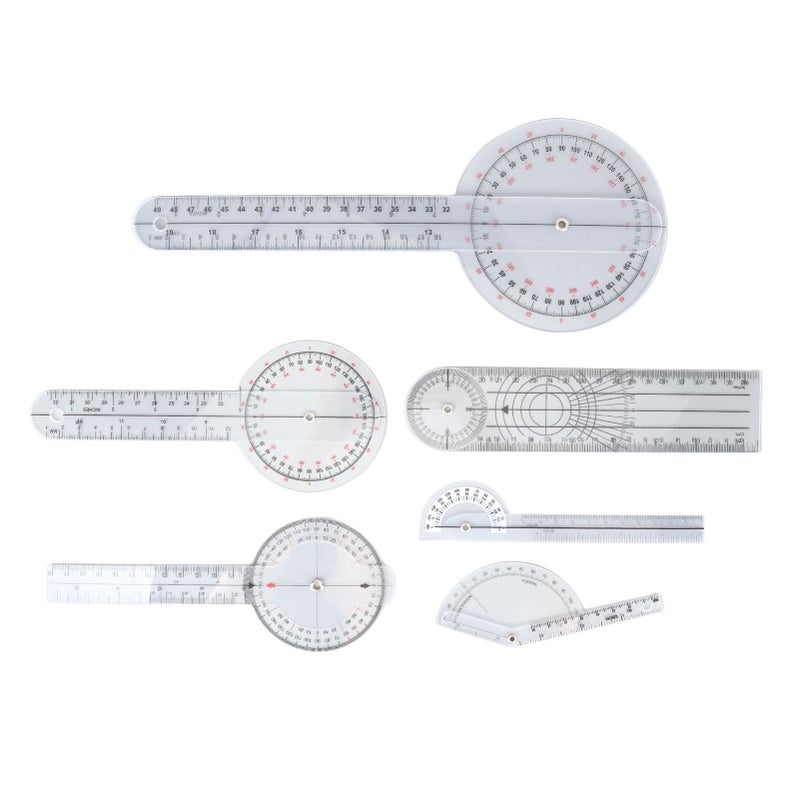 6PCS Medical Goniometer Set 6 8 10inch Multifunction Joint Goniometer Set for Physical Therapists Home Use and Students - Image 1