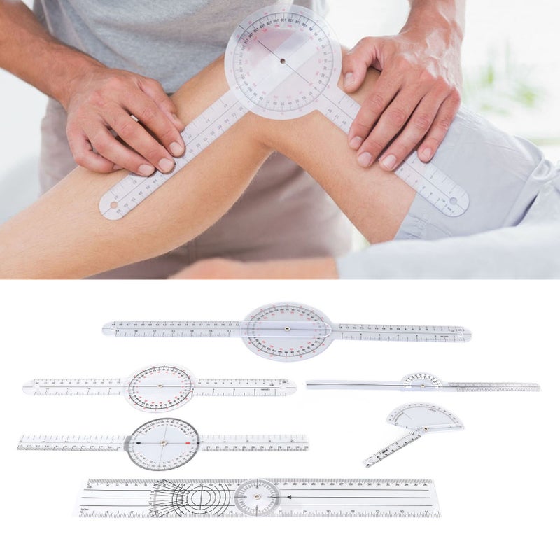 6PCS Medical Goniometer Set 6 8 10inch Multifunction Joint Goniometer Set for Physical Therapists Home Use and Students - Image 3