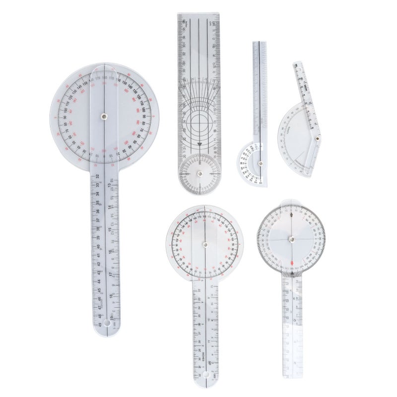 6PCS Medical Goniometer Set 6 8 10inch Multifunction Joint Goniometer Set for Physical Therapists Home Use and Students - Image 4