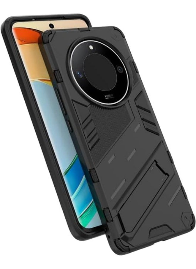 Generic - Case Compatible with Honor Magic 6 Lite 2023, 2-in-1 TPU+PC Dual Layer Combo Shockproof Ultra-Thin Protective Phone Back Cover with Kickstand - Image 1