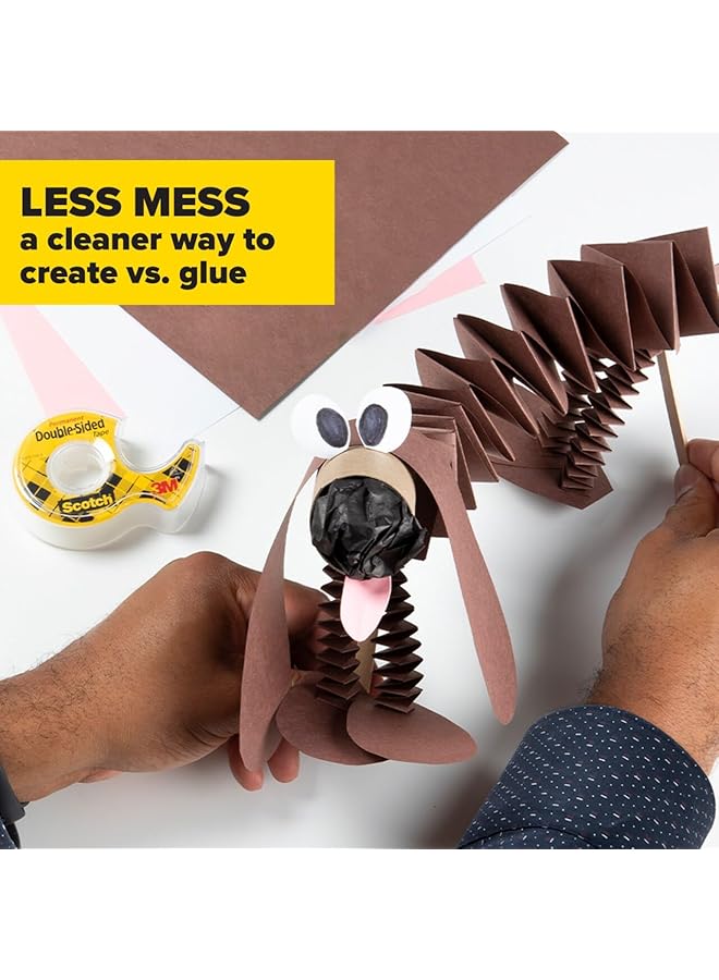 سكوتش شريط لاصق مزدوج الجوانب دائم 1 2 بوصة × 400 بوصة 2 عبوة موزعات 137Dm 2 - Image 5