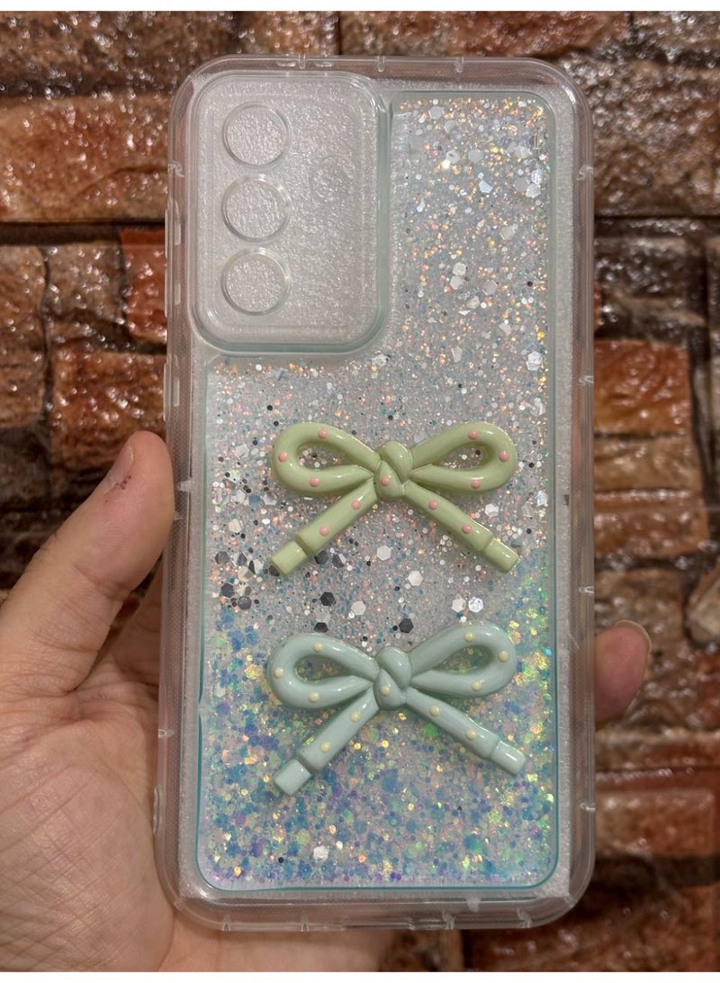 غطاء خلفي مع فيونكة متوافق مع هاتف سامسونج A15 - Image 2