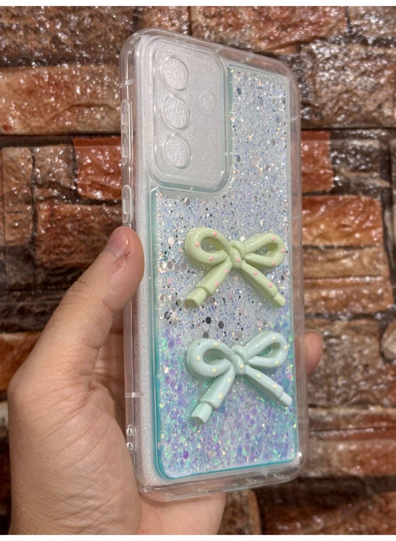 غطاء خلفي مع فيونكة متوافق مع هاتف سامسونج A15 - Image 1