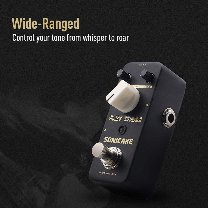 SONICAKE QSS-17 Fazy Cream Fuzz Guitar Effect Pedal Fazy Cream Vintage Fuzz Pedal True Bypass - Image 3