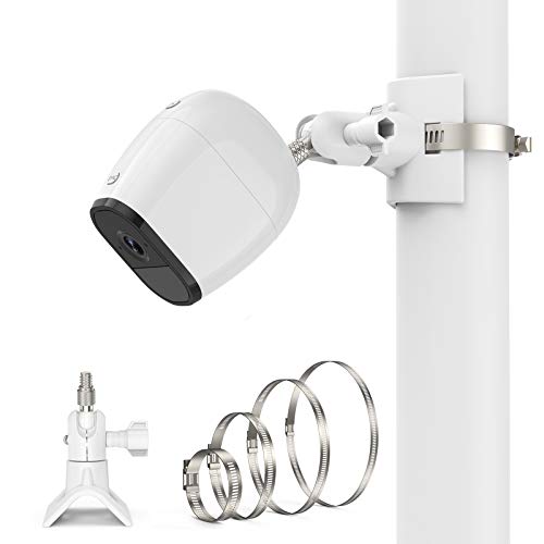 Koroao Universal Pole Mounting Bracket for Arlo Pro 2/Arlo Pro 3/4/Arlo Ultra/Arlo Essential/Wyze Cam Outdoor/eufyCam 2,Outdoor Wall Mount - Stable Multifunctional Winding Installation(1Pack,White) - Image 1