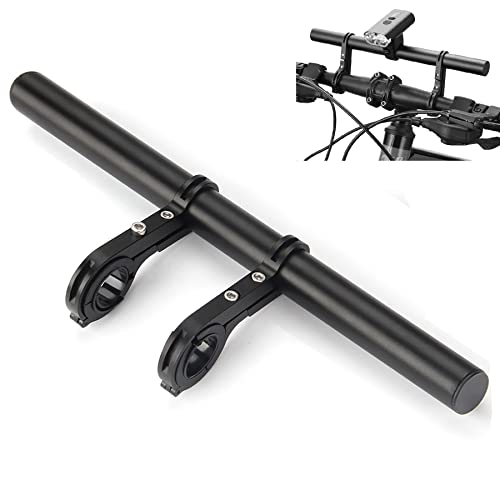 XNX Bike Bicycle Double Handlebar Extender Extension,11.8"(30 cm) Aluminum alloy Super Long Bracket Accessories，For Bike Mounts,Extender Bars, Headlights,Light Lamp,Phone Mount,For 31.8mm/25.4mm caliber - Image 1