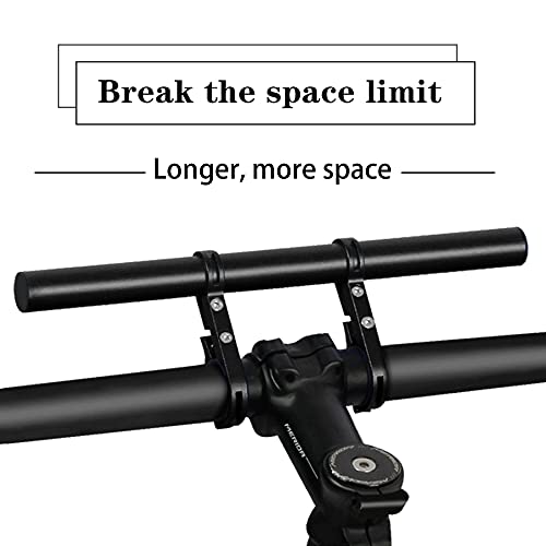 XNX Bike Bicycle Double Handlebar Extender Extension,11.8"(30 cm) Aluminum alloy Super Long Bracket Accessories，For Bike Mounts,Extender Bars, Headlights,Light Lamp,Phone Mount,For 31.8mm/25.4mm caliber - Image 2