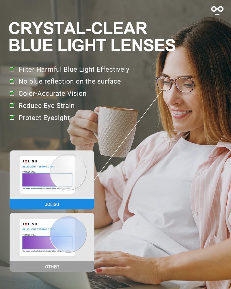 JOLISU 5 Pack Reading Glasses For Women,Spring Hinges, Sturdy and Durable（1.50 - Image 3