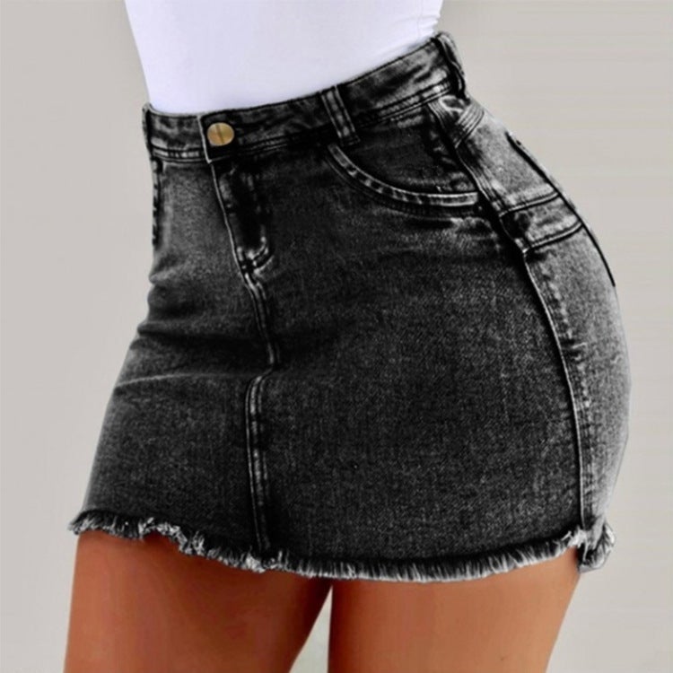 Creative 2025 Summer Export Supply Elegant Large Size Women'S Denim Hip Skirt Skirt Trendy - Image 2