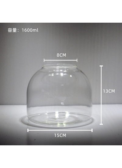 Generic - Large Micro Landscape Ecological Bottle Landscaping Glass Vase Hydroponic Plant Glass Bottle Fish Tank Ornaments Moss Bottle with Light - Image 1