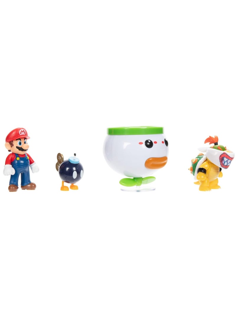 Jakks Nintendo Super Mario 2.5 Inch Mario and Bowser Jr. Clown Car  - Image 5