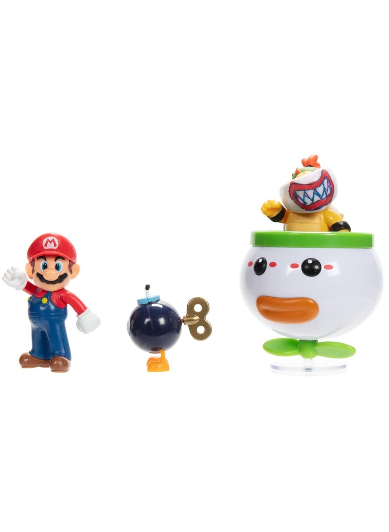 Jakks Nintendo Super Mario 2.5 Inch Mario and Bowser Jr. Clown Car  - Image 3
