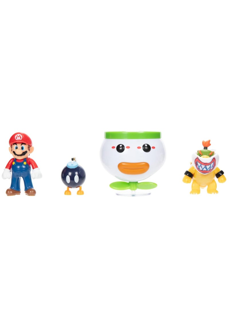 Jakks Nintendo Super Mario 2.5 Inch Mario and Bowser Jr. Clown Car  - Image 2
