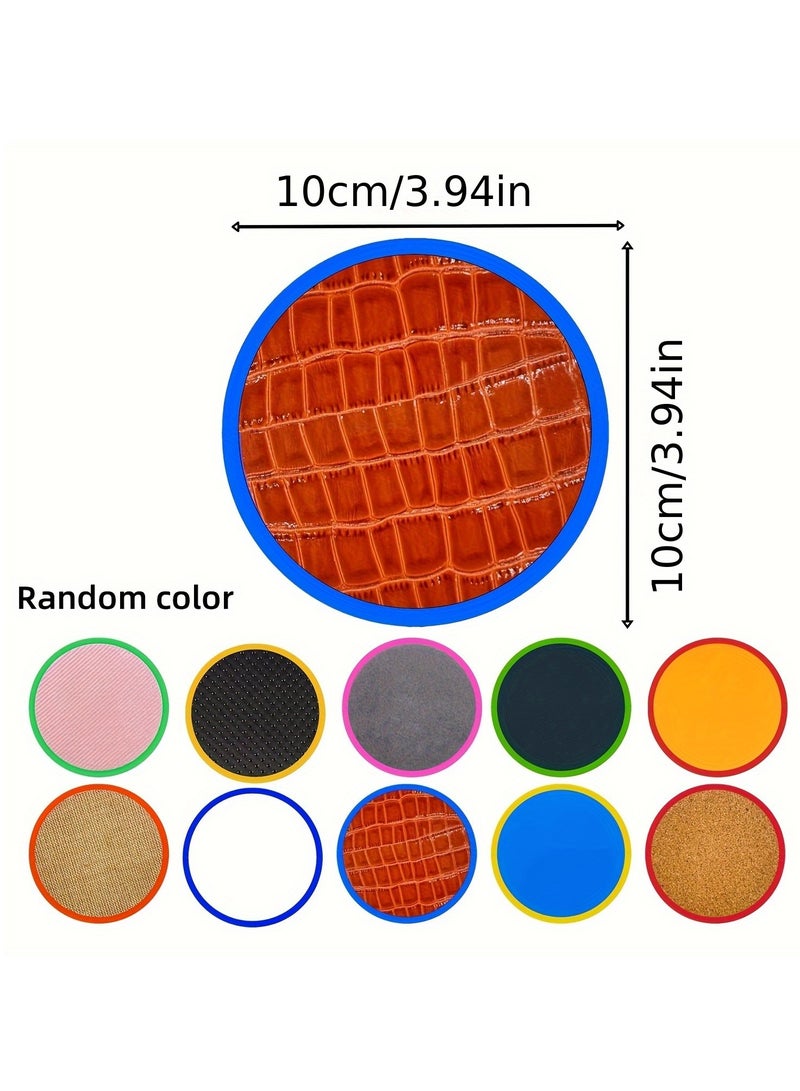 XiuWoo 10 in 1 Set Sensory Mats, Sensory Toys for Kids, Tactile Wall Panel for Autistic Children, Assorted Textured Floor Tiles Educational Learning Room Provide Fun Play Equipment Random color - Image 3