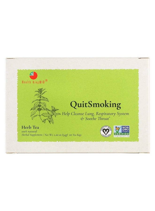 Health King StopSmoking Herb Tea, Teabags, 1.2 Ounce, 20 Count Box - Image 5