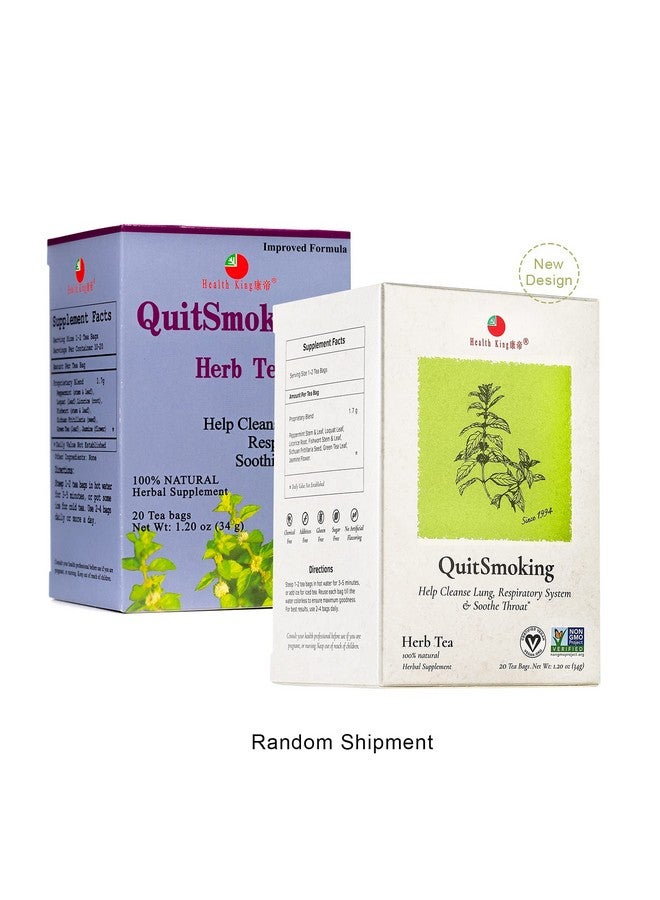 Health King StopSmoking Herb Tea, Teabags, 1.2 Ounce, 20 Count Box - Image 2