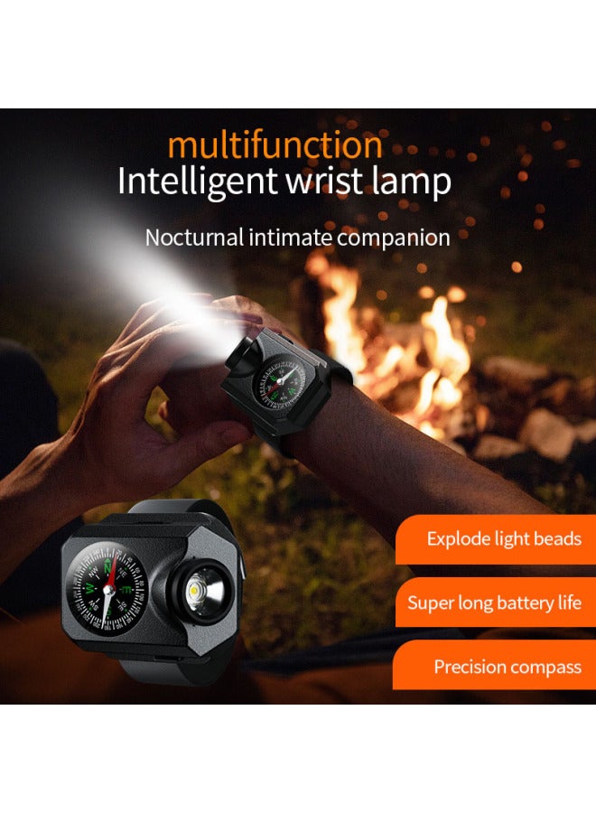 Cross Border Outdoor Camping XPG Wrist Light Wild Survival Climbing Adventure Compass Watch Led Running Light-Color:W04-Compass Lighting Wrist Light  - Image 2