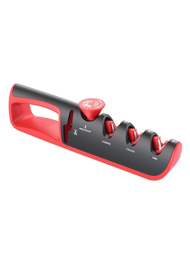 Adjustable Knife Sharpener with 6 Adjustable Grinding Gears Non-Slip Bottom Professional Kitchen Knife Sharpening Tool for Home - Image 1