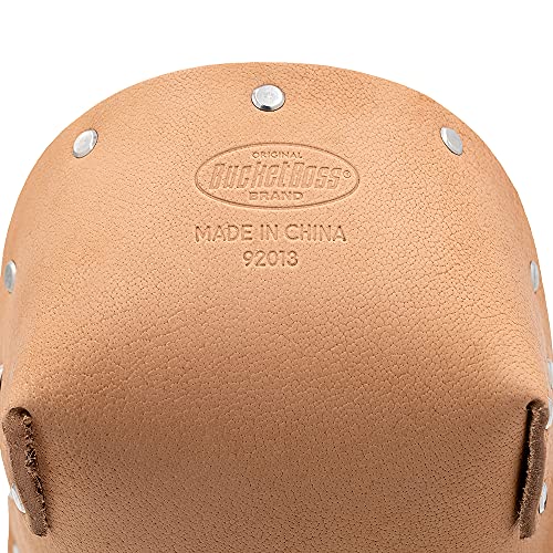 Bucket Boss Pro Leather Knee Pads 92013, Tan|Brown - Image 3